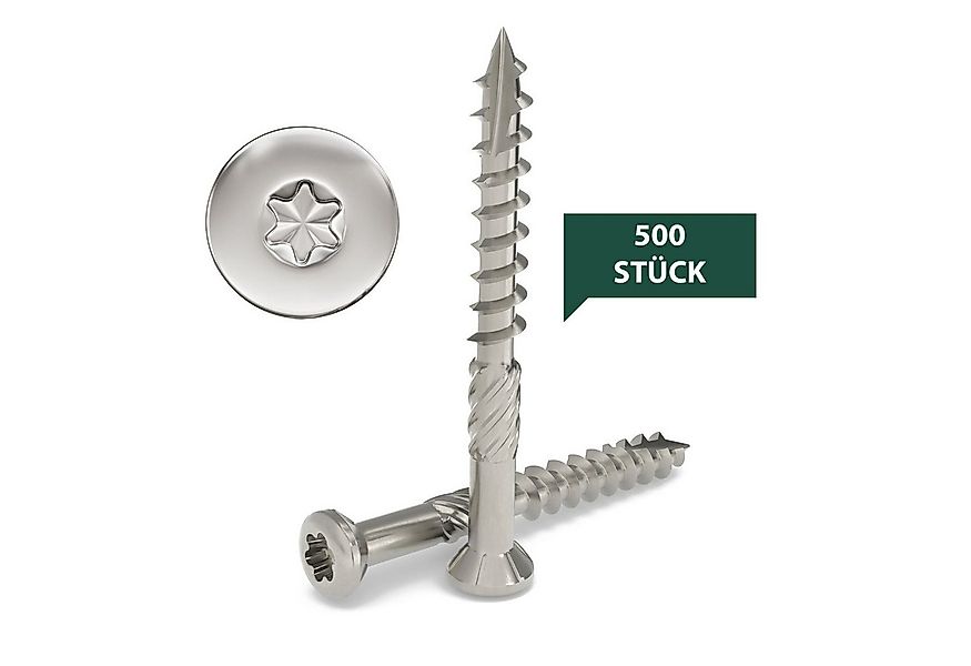 TERRASSCO Holzbauschraube Edelstahl C1 Terrassenschrauben mit CUT-Spitze 50 günstig online kaufen