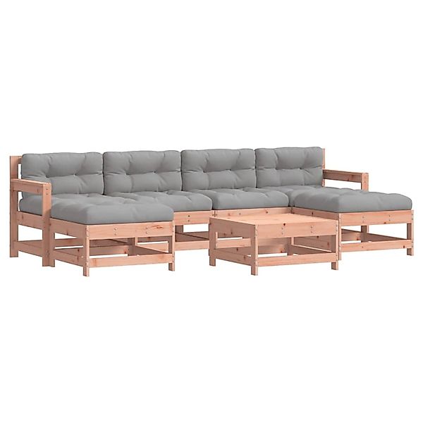vidaXL 7-Tlg Garten-Lounge-Set mit Kissen Massivholz Douglasie 3185939 günstig online kaufen