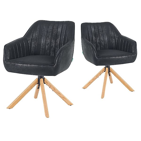 DUBI Möbel Polsterstuhl Mika-Luis 2er-Set, Federkern, günstig online kaufen