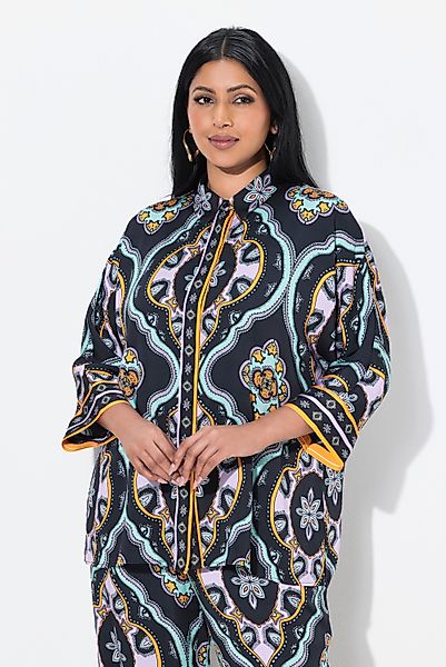 Ulla Popken Tunika Bluse Ornamente oversized günstig online kaufen