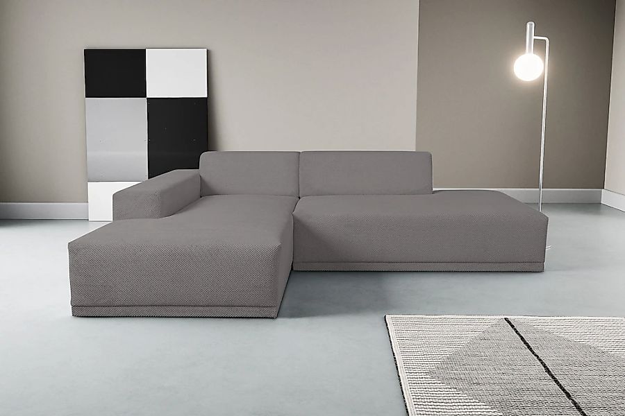 WERK2 Ecksofa "Apollo, hoher Sitzkomfort, aktuelles Design, Breite 264cm, L günstig online kaufen