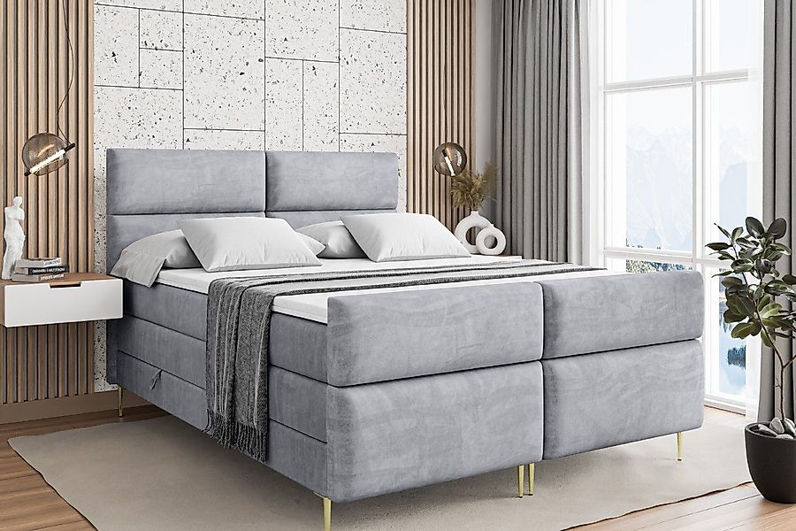 ALTDECOR Boxspringbett BOXI3-F-Z KING (Multipocket-Matratze H4, günstig online kaufen