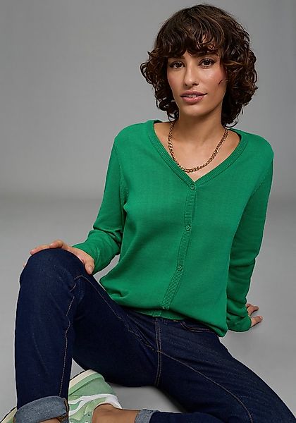 Flashlights Strickjacke mit V-Ausschnitt und Knopfleiste günstig online kaufen