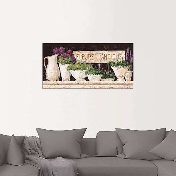 Artland Wandbild "Antike Blumen", Vasen & Töpfe, (1 St.), als Alubild, Outd günstig online kaufen