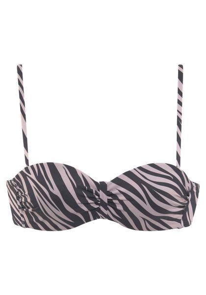 LASCANA Bügel-Bandeau-Bikini-Top Kaa, mit Animal-Design günstig online kaufen