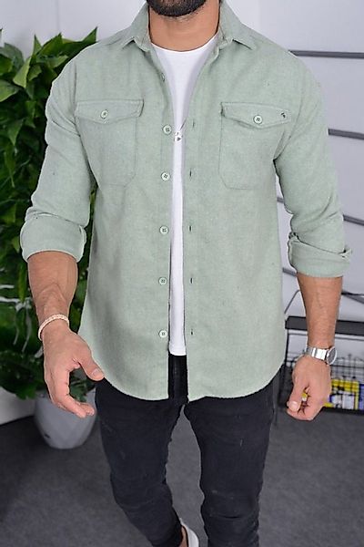 Megaman Jeans Langarmhemd Dickes Hemd Hemdjacke Freizeithemd Holzfällerhemd günstig online kaufen