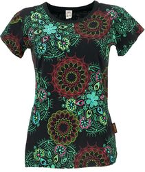 Guru-Shop T-Shirt Boho T-Shirt mit Mandaladruck, günstig online kaufen