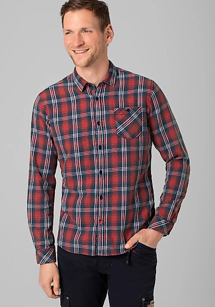 TIMEZONE Langarmhemd "Effect Weave Shirt" günstig online kaufen