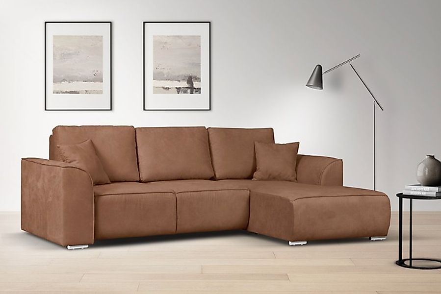 INOSIGN Ecksofa »BEATRICE optionale Schlafsofa mit Bettkasten, B/T/H: 265/1 günstig online kaufen