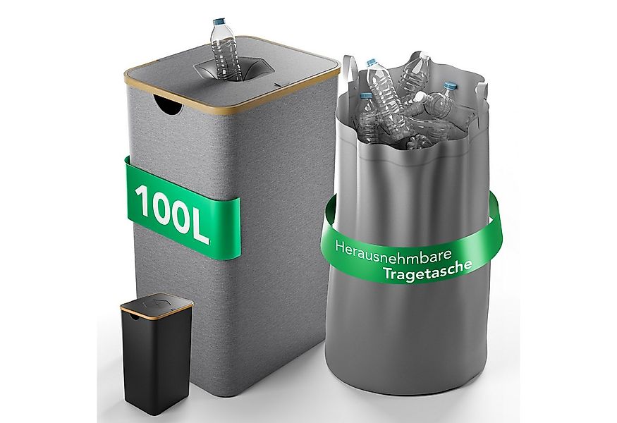 NewHabitat Flaschenkorb Pfandflaschen Sammelbehälter inkl. Tragetasche für günstig online kaufen