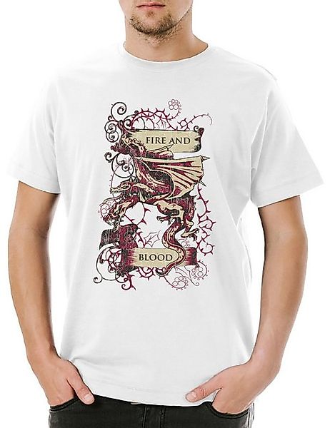 Urban Backwoods Print-Shirt Urban Backwoods Fire And Blood Herren T-Shirt W günstig online kaufen