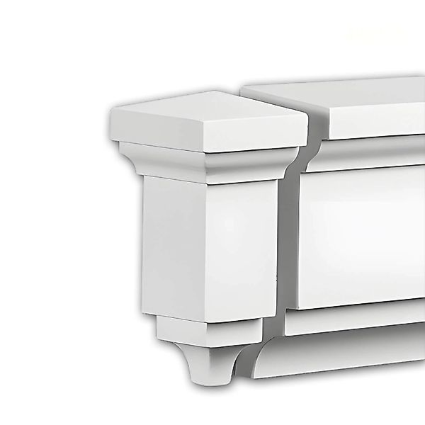 PROFHOME 482131 Stirnelement Fassaden Element Fassadenstuck, 9,5 cm x 9,5 c günstig online kaufen