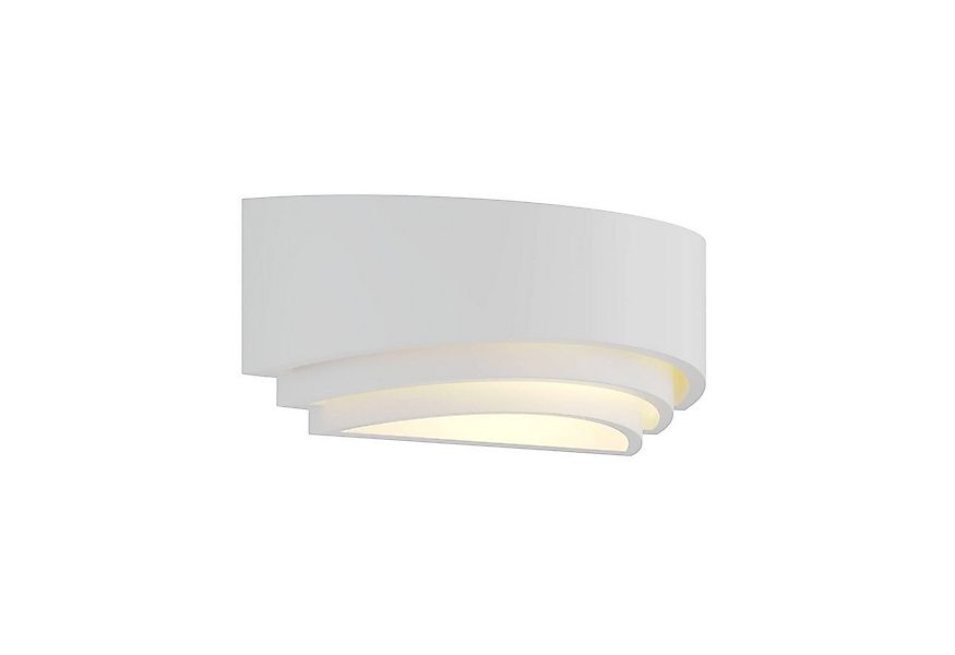 Lindby Wandleuchte Lucien, Gips Weiß IP20, 1 x 25 W günstig online kaufen