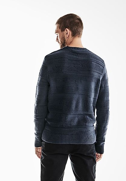 STREET ONE MEN Strickpullover, mit Struktur günstig online kaufen