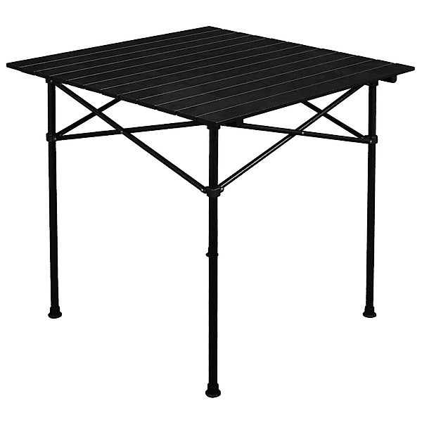 anndora Campingtisch 70x70cm quadratisch klappbar schwarz, günstig online kaufen