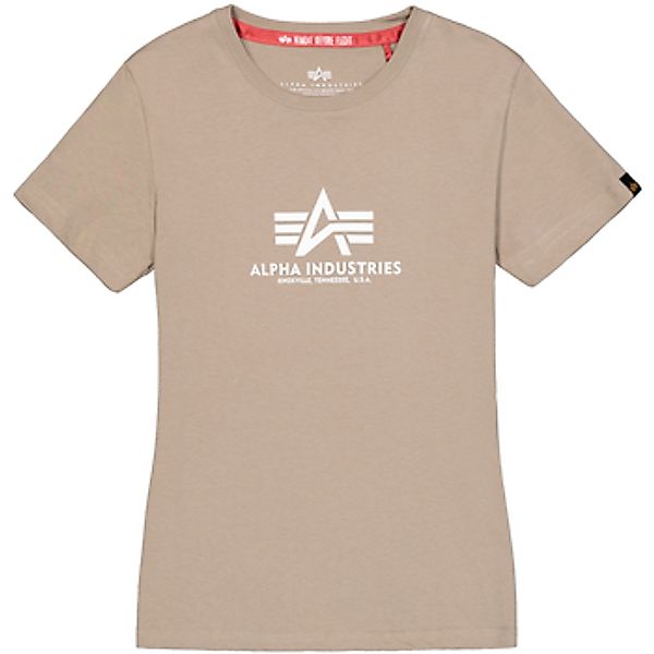 Alpha Industries  T-Shirts & Poloshirts New Basic T-Shirt BL W - vintage sa günstig online kaufen