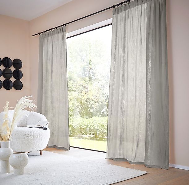 LeGer Home by Lena Gercke Gardine Hevin, Musselin Vorhang, blickdichte Gard günstig online kaufen