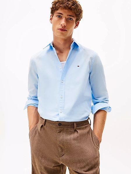 Tommy Hilfiger Langarmhemd "FLEX POPLIN SHIRT", Slim Fit, Kentkragen, Baumw günstig online kaufen