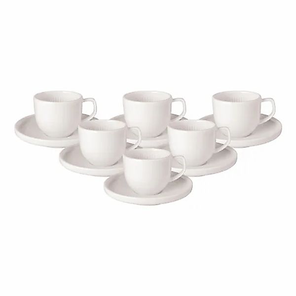 Villeroy & Boch Tasse »Espressotassen mit Untertassen Afina 50 ml 6er Set w günstig online kaufen