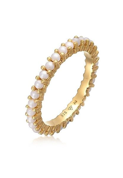 Elli Perlenring Bandring Memoire Glasperle 925 Sterling Silber günstig online kaufen