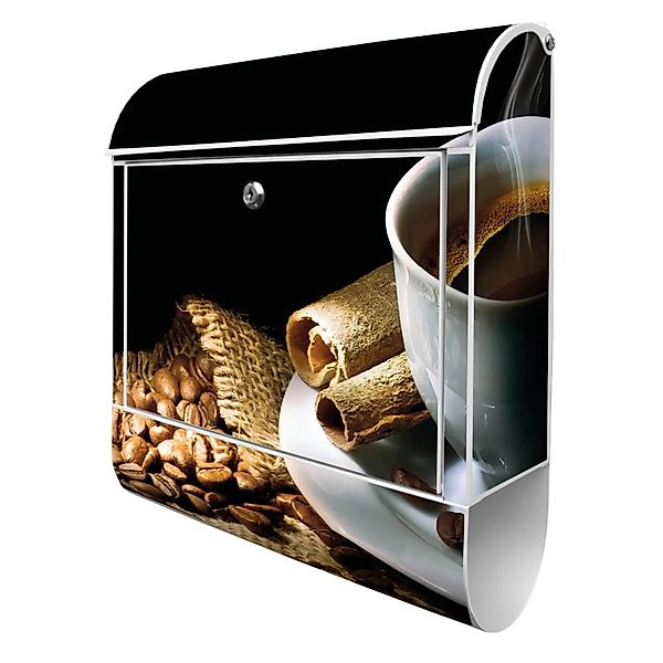 Banjado Design Briefkasten Weiß Pulverbeschichtet 39x47x14cm 2 Schlüssel Mi günstig online kaufen