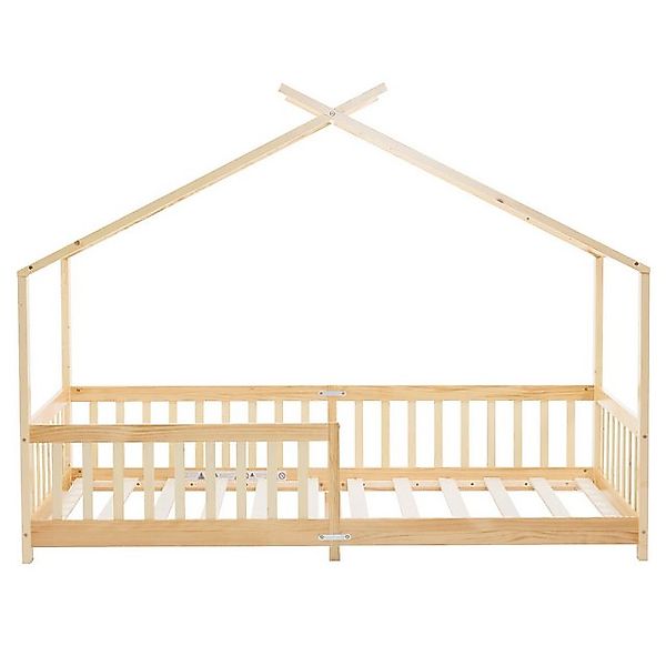 FCH Babybett Kinderbett Hausbett Spielbett inkl, natur lackiert, 206x98x156 günstig online kaufen