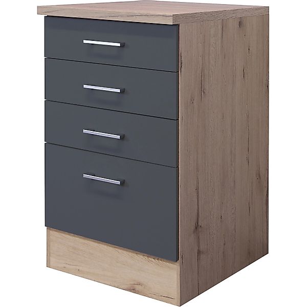 Flex-Well Exclusiv Küchen-Auszugschrank Morena 50cm  Basaltgr.-San Remo günstig online kaufen