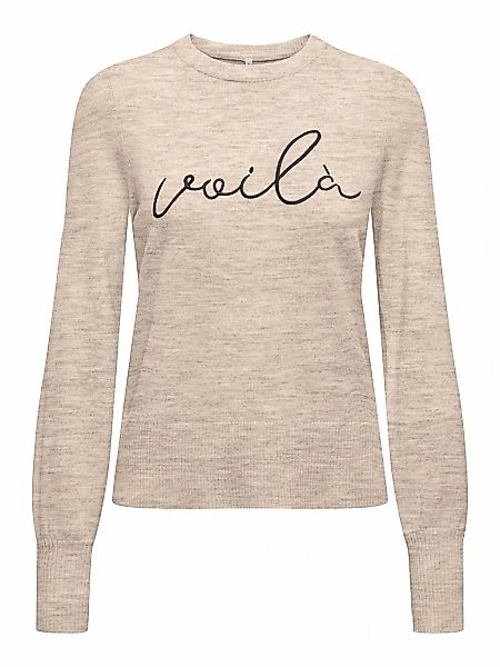 ONLY Strickpullover ONLIBI LS EMB O-NECK günstig online kaufen