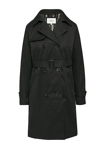 s.Oliver Funktionsmantel Trenchcoat mit Streifen-Futter günstig online kaufen