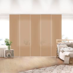 Bilderdepot24 Schiebegardine modern Flächenvorhang blickdicht Terracotta günstig online kaufen