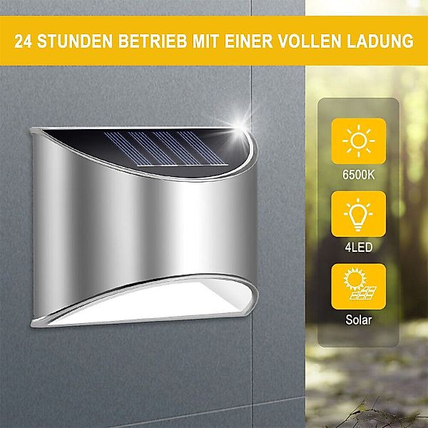 oyajia LED Solarleuchte Solarlampen für Außen, LED Wandleuchte günstig online kaufen