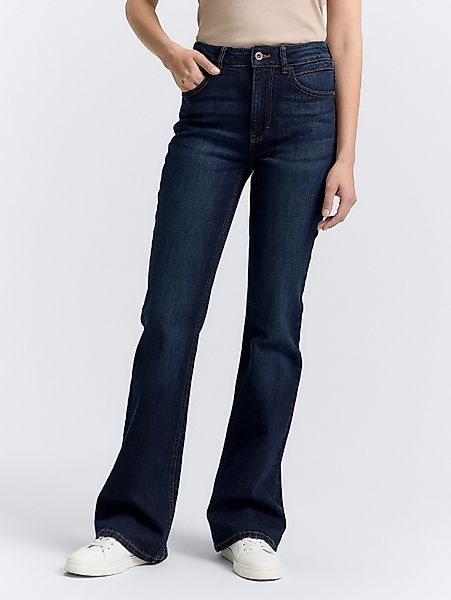 TOM TAILOR Bootcut-Jeans Jeanshosen TTSTELLA BOOTCUT Jeans mit Stretch günstig online kaufen