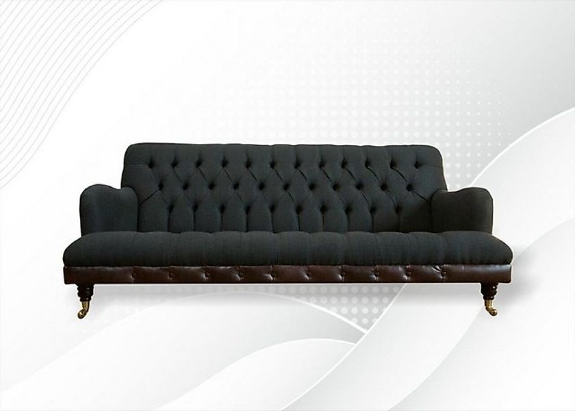 JVmoebel Chesterfield-Sofa Chesterfield Sofa hochwertig massiv Holz handgef günstig online kaufen