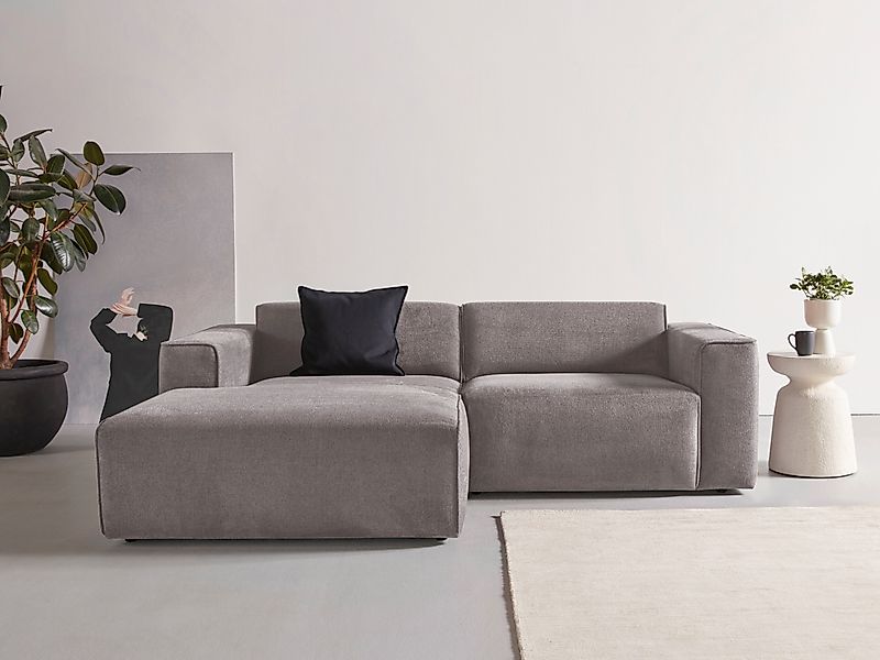 andas Ecksofa "Noord mit Kedernaht, Breite 234 cm, L-Form", Cord, Struktur, günstig online kaufen