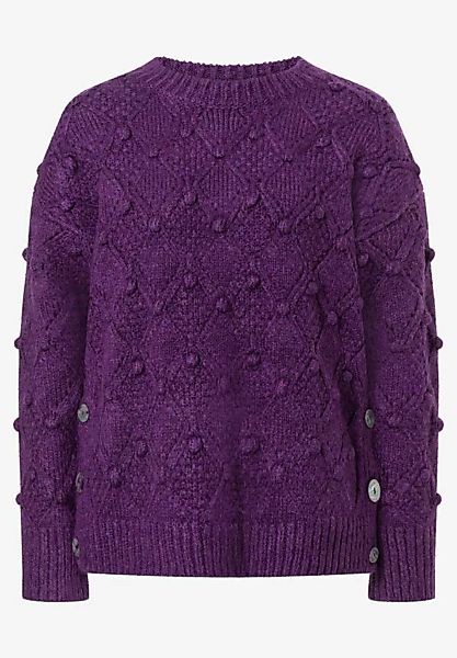 Pullover mit Pompons, lila, Winter-Kollektion günstig online kaufen