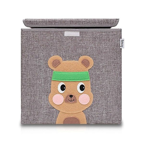 Lifeney Faltbox Aufbewahrungsbox mit Deckel Bär günstig online kaufen