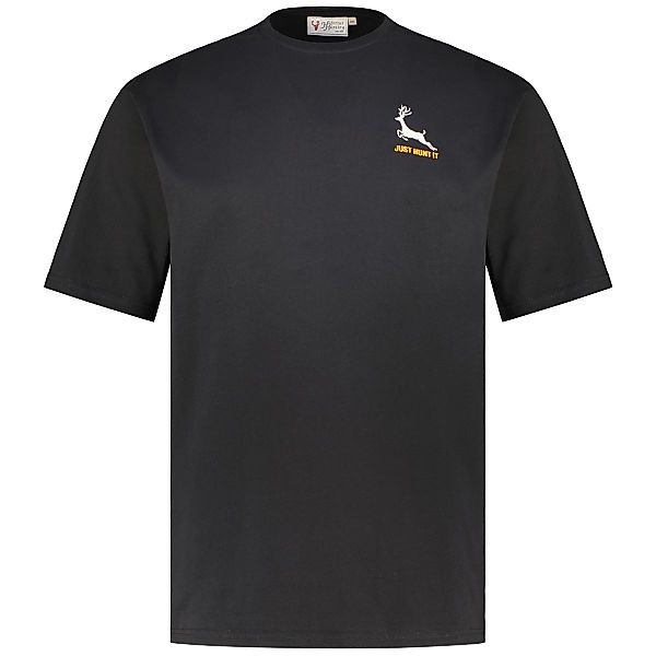 Hubertus T-Shirt mit Stickerei Farbe schwarz Größe: 8XL günstig online kaufen