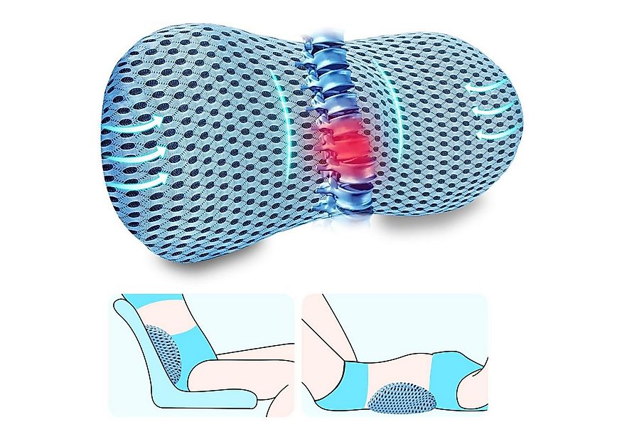 Mutig Rückenkissen Ergonomisches Lendenkissen, Memory Foam Rückenkissen, Le günstig online kaufen