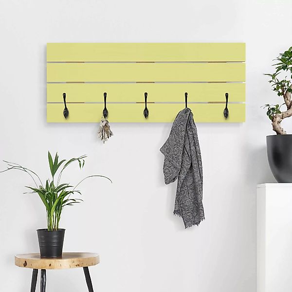 Wandgarderobe Holzpalette Unifarben Pastellgrün günstig online kaufen