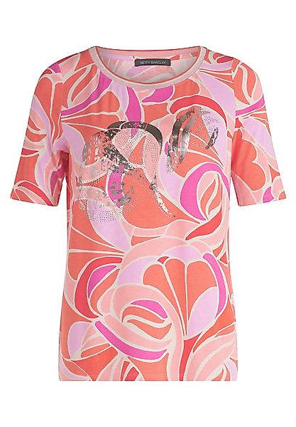 Betty Barclay Kurzarmshirt "Damen Printshirt mit Schmucksteinen" 1 Stk. tlg günstig online kaufen