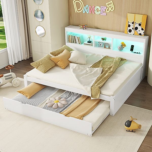 HAUSS SPOLE Schlafsofa 140x200cm mit Beleuchtung, günstig online kaufen
