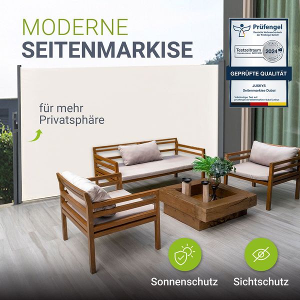 Juskys Seitenmarkise Dubai Sonnen- & Sichtschutz, günstig online kaufen