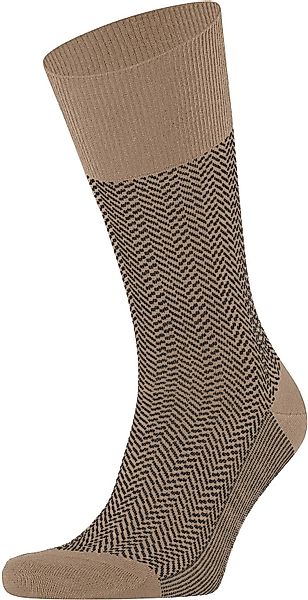 Falke Airport Herringstripe Socke Beige - Größe 43-46 günstig online kaufen