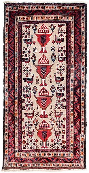 morgenland Orientteppich »Belutsch - 181 x 91 cm - beige«, rechteckig, Wohn günstig online kaufen