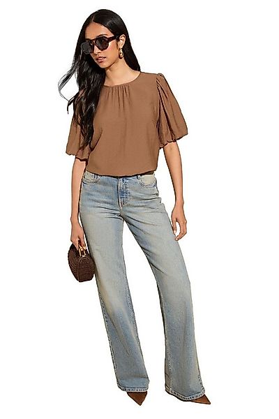 Friends Like These Kurzarmbluse Friends Like These Bluse mit Ballonärmeln ( günstig online kaufen