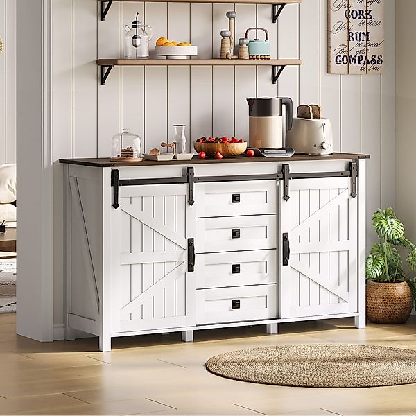 OKWISH Sideboard Küchenbuffet,Kommode (Vintage Sideboard mit günstig online kaufen