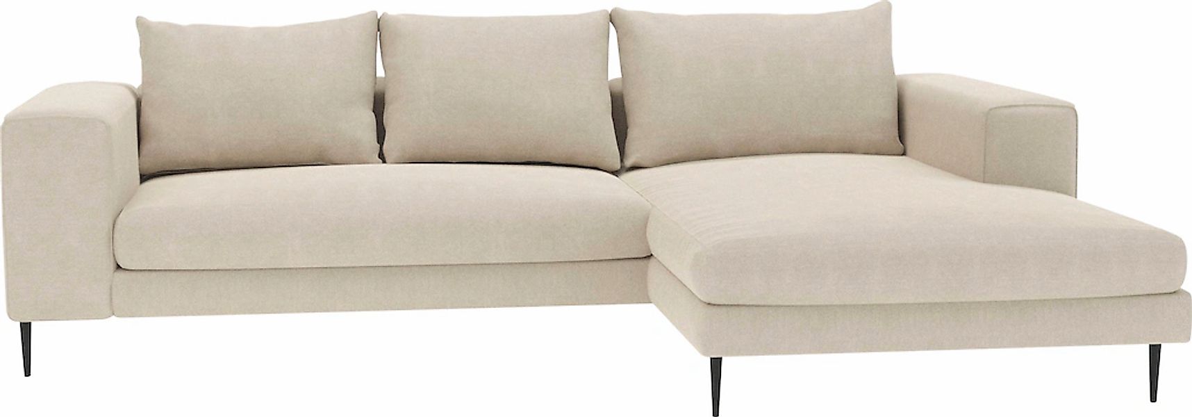 Home affaire Ecksofa "Aurora, L-Form, mit extra breiter Recamiere, 324 x 17 günstig online kaufen