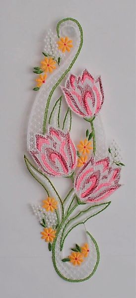 Stickereien Plauen Fensterbild "Frühling" günstig online kaufen