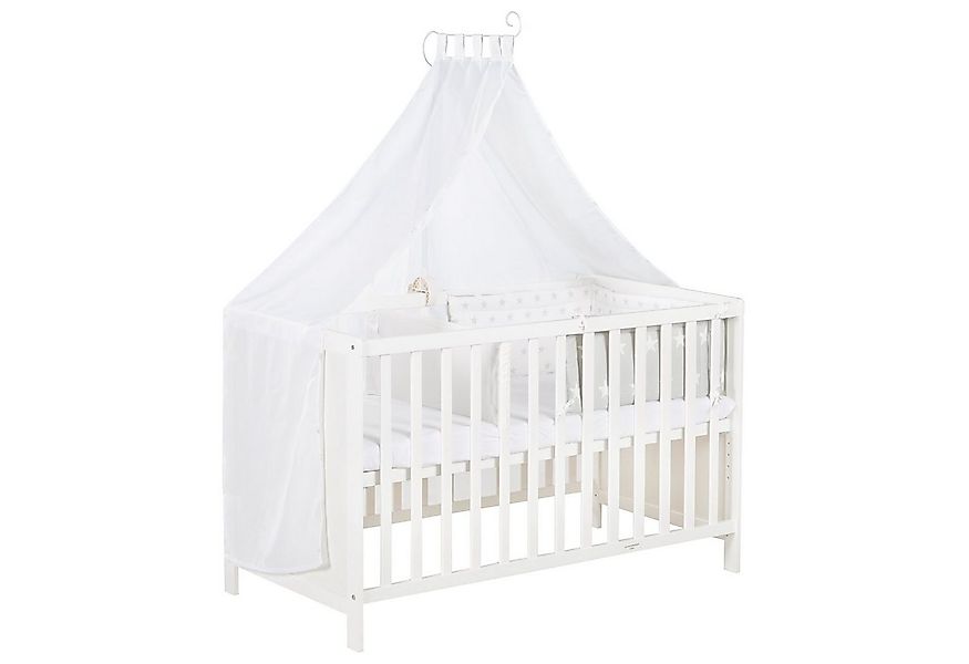roba® Beistellbett Sterne grau, wandelbares Beistellbett & Babybett günstig online kaufen
