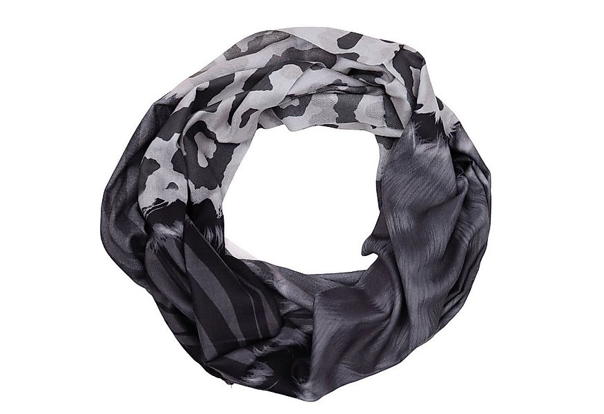 MIRROSI Loop Damen Schal mit Leo Streifen -Muster Weich aus 100% Viskose, ( günstig online kaufen